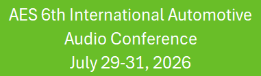 AES 6th International Automotive Audio Conference